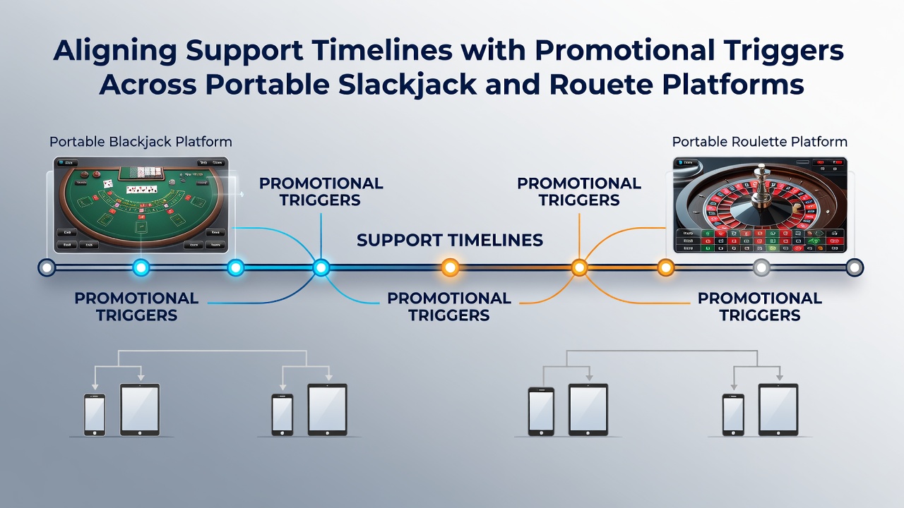 Mobile Blackjack- und Roulette-Plattformen mit Support-Integration und Werbeauslösern