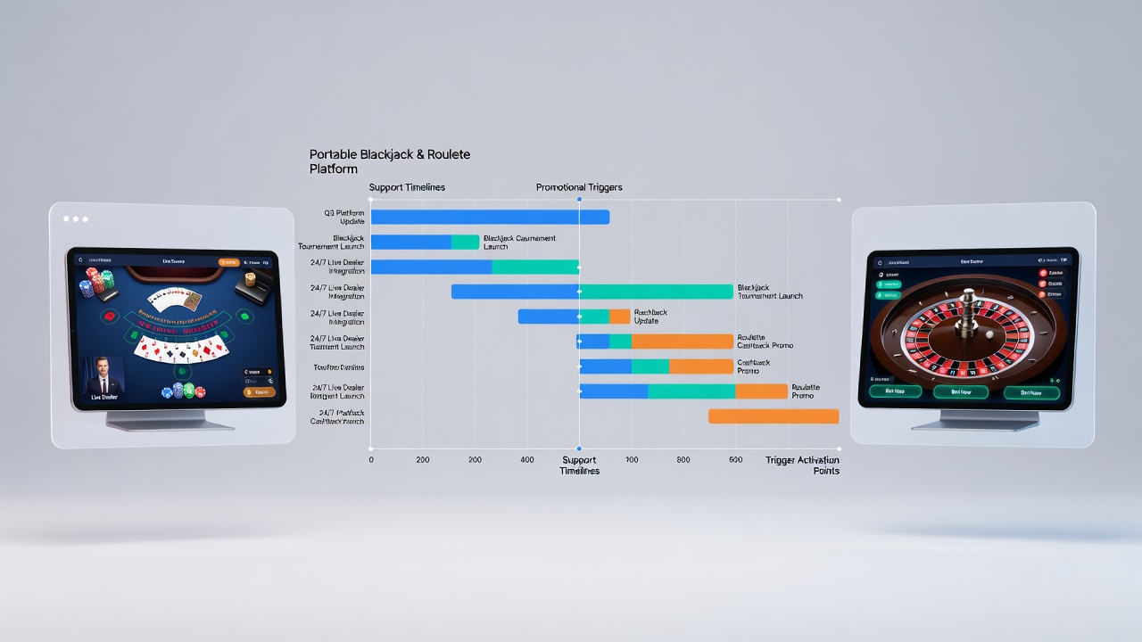 Synchronisation von Support und Werbeaktionen in mobilen Roulette- und Blackjack-Sitzungen