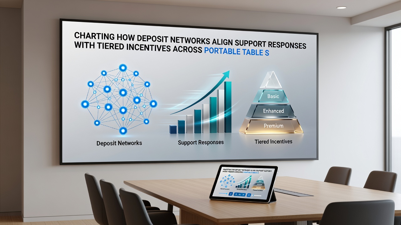 Visualisierung der Synchronisation zwischen Einzahlungsnetzwerken, Supportkanälen und gestaffelten Belohnungen in portablen Live-Tischsitzungen