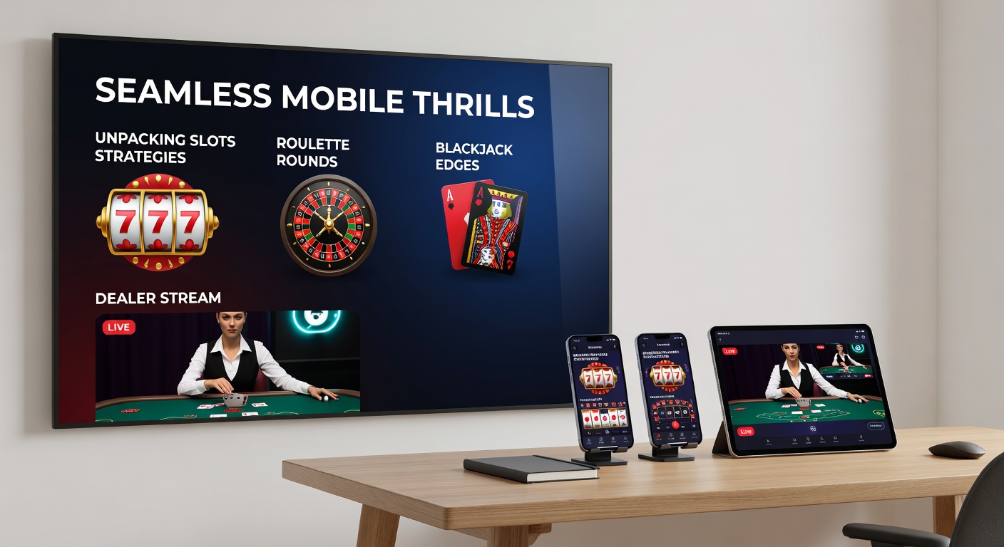 Live-Dealer an einem Blackjack-Tisch mit High-Roller-Chips und mobilen Bildschirmen im Hintergrund, das Echtzeit-Action und VIP-Features einfängt